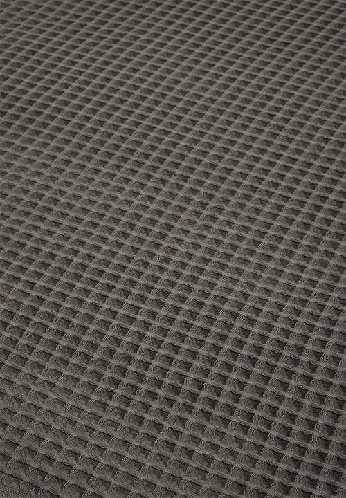 Hertex Haus - Honeycomb turkish cotton throw - onyx