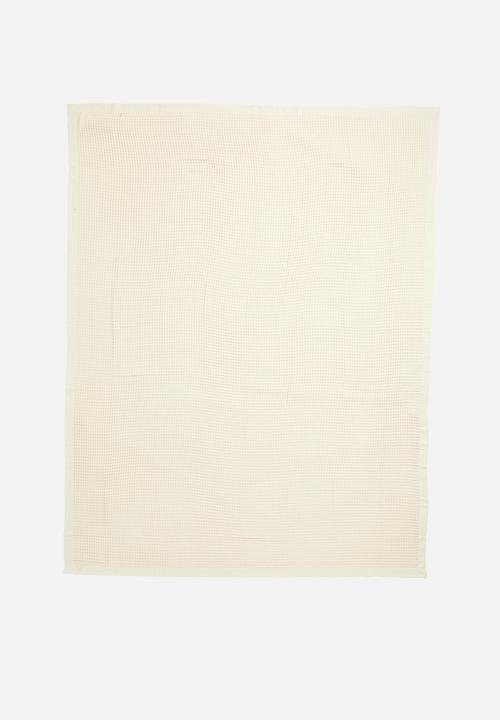Hertex Haus - Honeycomb turkish cotton throw - fraiche