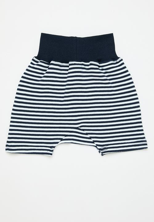 Little Lumps - Slouch shorts - navy stripes
