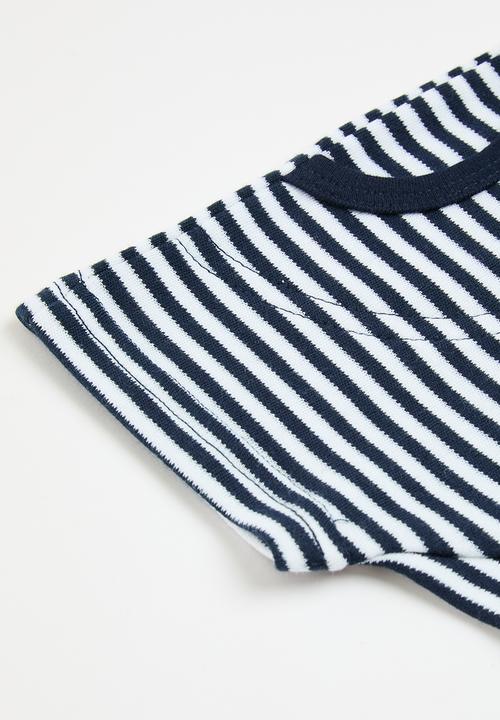 Little Lumps - Slouch shorts - navy stripes
