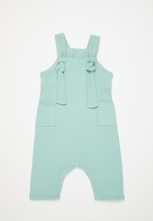 Little Lumps - Knotty dungarees - sage
