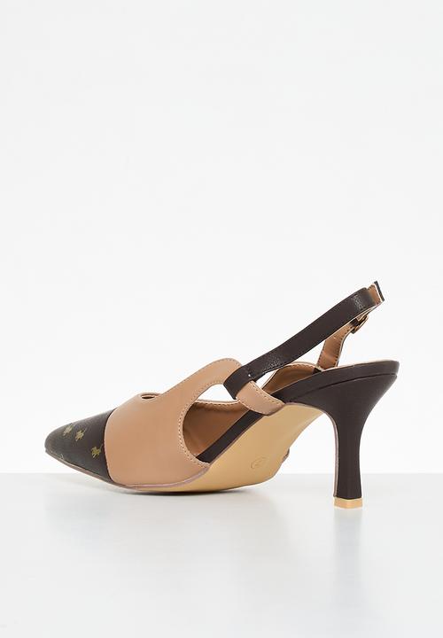 POLO - Monogram slingback - brown