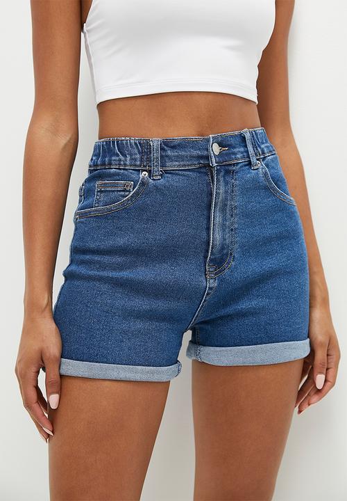 HAILYS - Denim shorts - mid blue