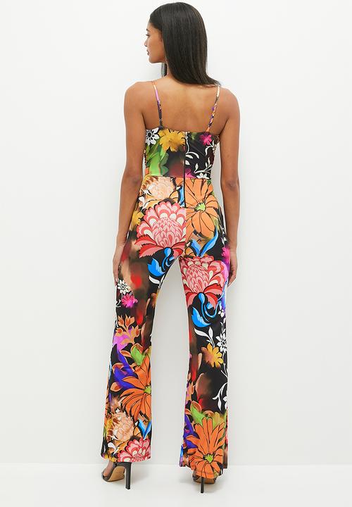 SISSY BOY - Wrap jumpsuit with waist detail - multi