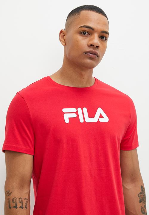 FILA - Mono deckle t-shirt fila - red 