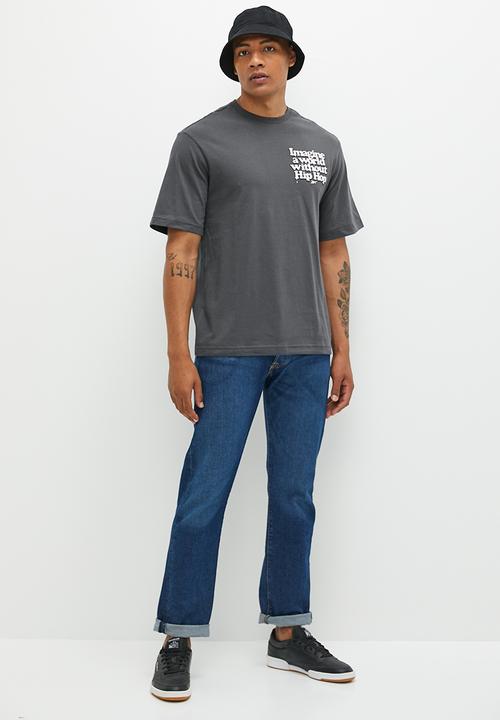 Reebok - HRN hip hop graphic tee - charcoal 