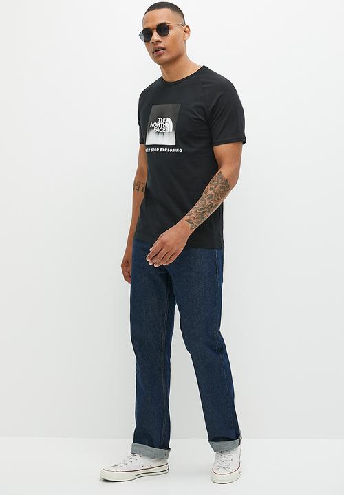 The North Face - M short sleeve  raglan redbox tee - eu -black