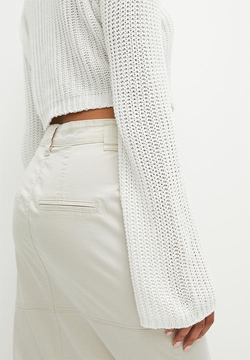 Cotton On - Summer knit peekaboo cardigan - white