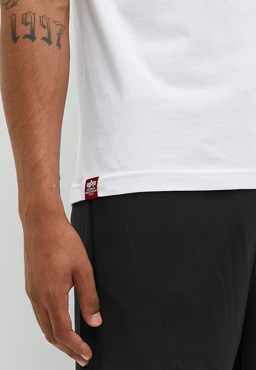 Alpha Industries - Ai rainbow logo tee - white