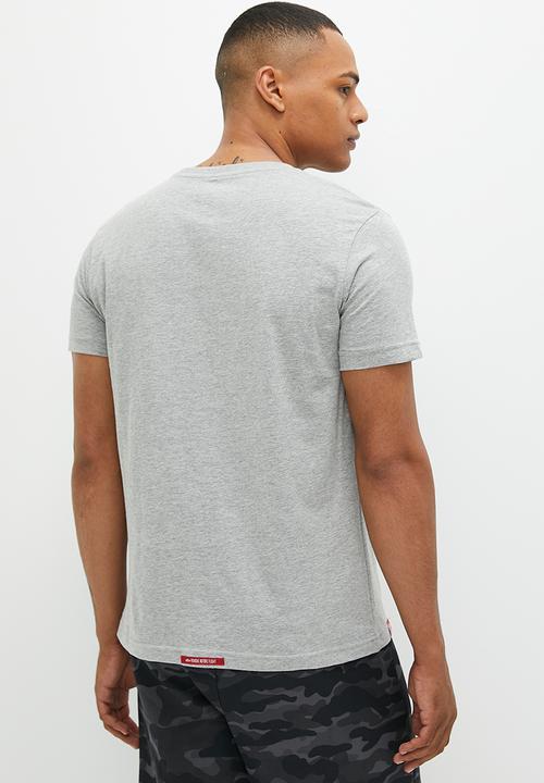 Alpha Industries - Ai rainbow logo tee - grey