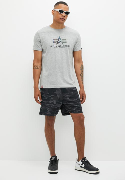 Alpha Industries - Ai rainbow logo tee - grey