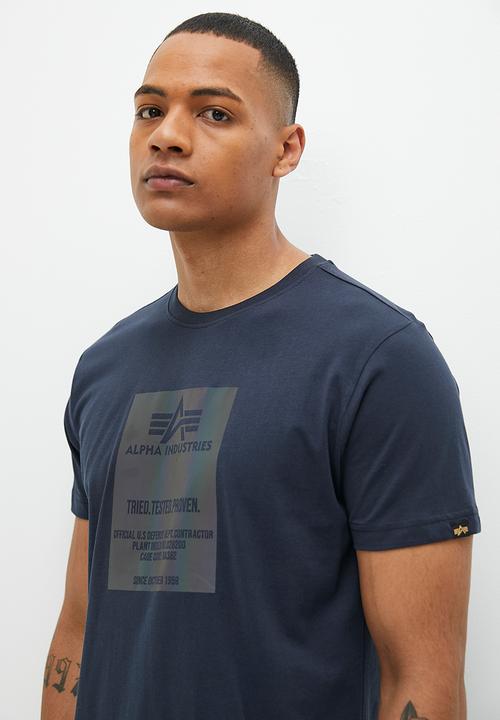 Alpha Industries - Rainbow block tee - navy