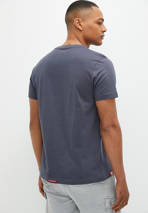 Alpha Industries - Ai rubber badge tee - dark grey
