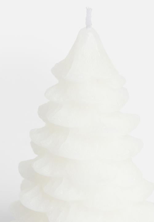 H&M - Fir-tree-shaped candle - white
