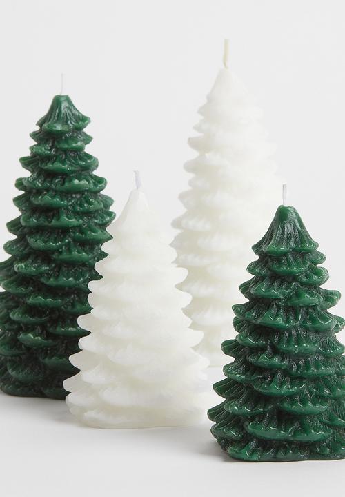 H&M - Fir-tree-shaped candle - white