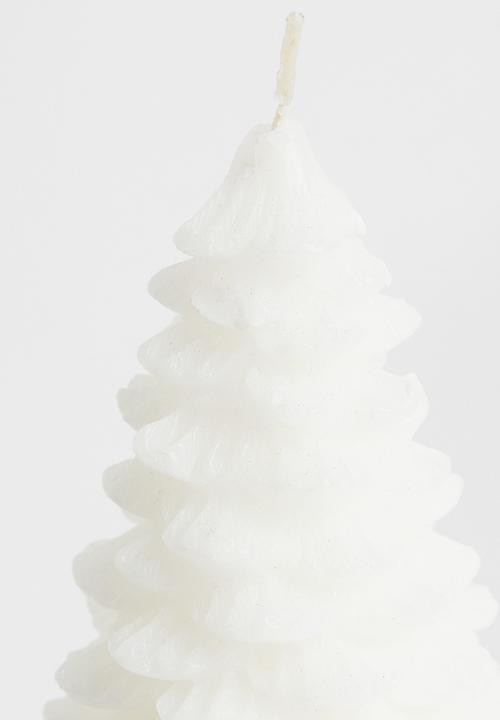 H&M - Fir-tree-shaped candle - white