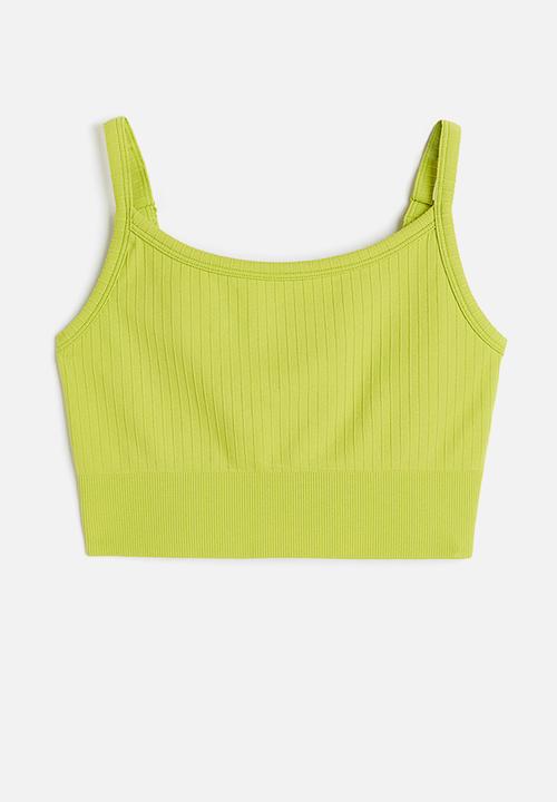 H&M - Drymove™ light support sports bra - lime green