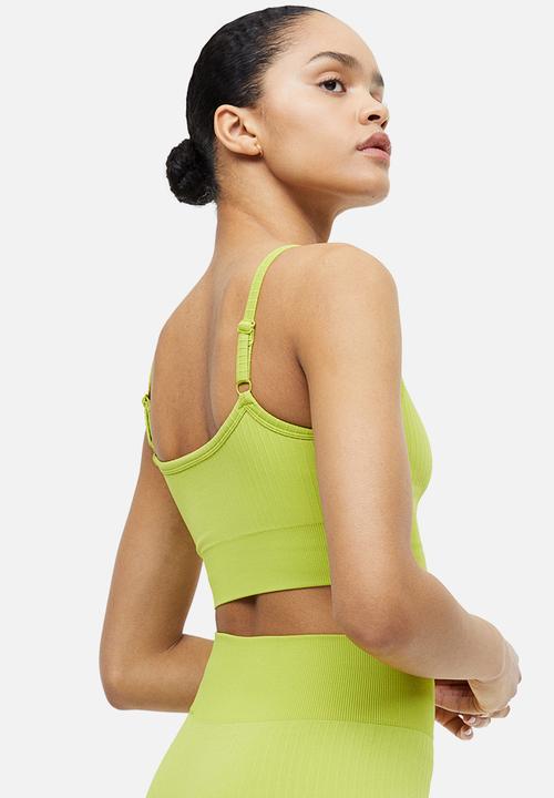 H&M - Drymove™ light support sports bra - lime green