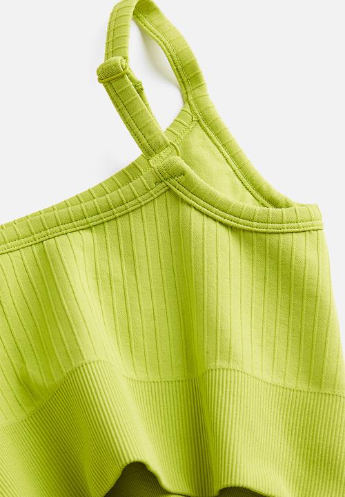 H&M - Drymove™ light support sports bra - lime green