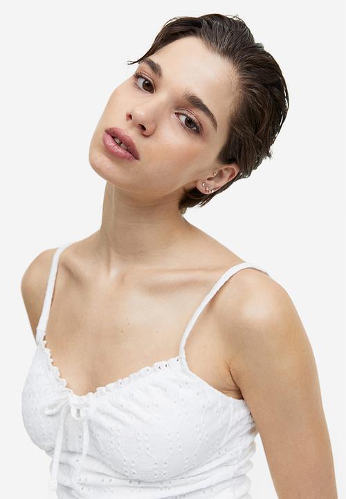 H&M - Draped dress - white