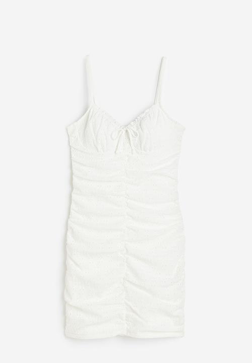 H&M - Draped dress - white