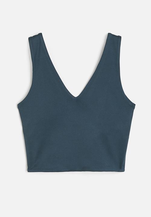H&M - Softmove™ medium support sports bra - dark teal