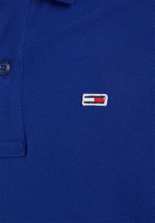 Tommy Hilfiger - TJM slim placket polo - mid blue