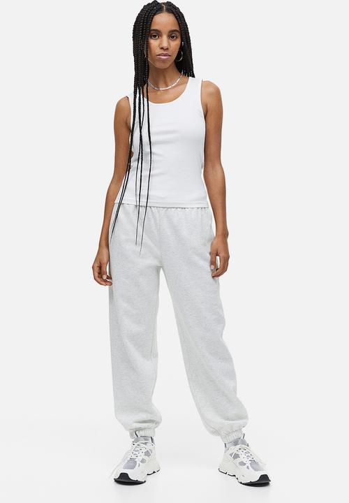 H&M - Ribbed cotton vest top - white