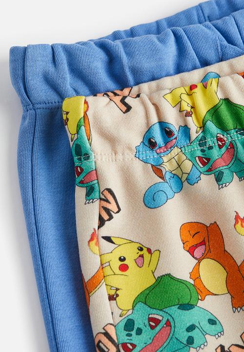 H&M - 2-pack printed sweatshorts - multi
