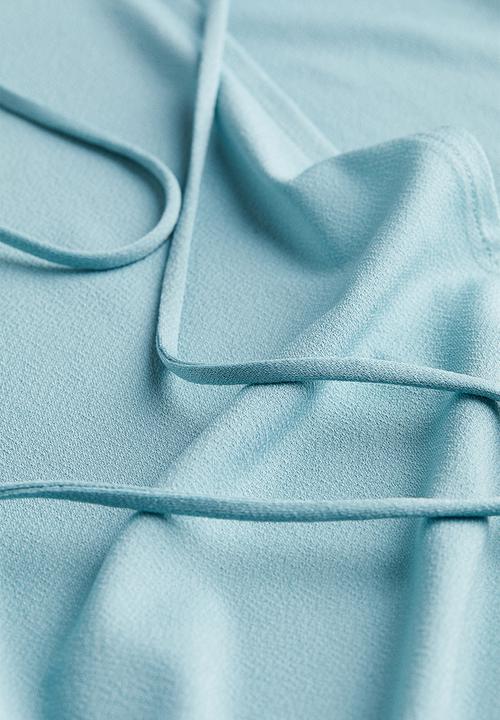 H&M - Jersey wrap dress - light turquoise