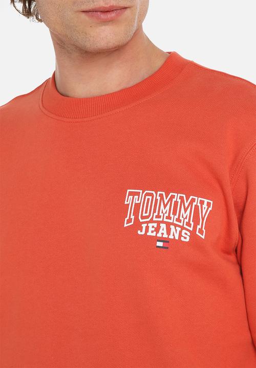 Tommy Hilfiger - TJM reg entry graphic crew - dark red