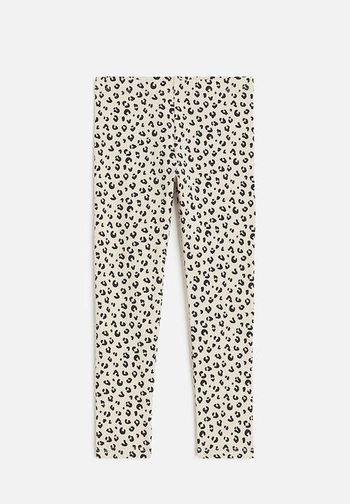 H&M - Leggings - light beige leopard print 
