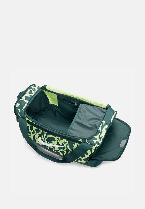 Nike - Brasilia duffle bag - deep jungle / lite lemon twist / white