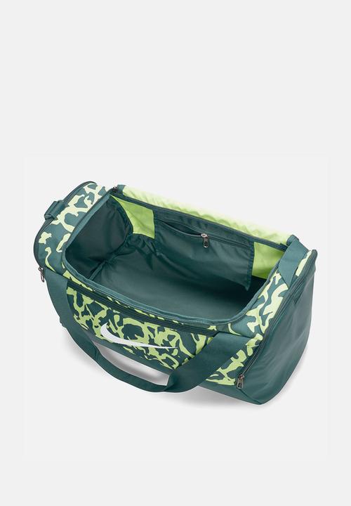 Nike - Brasilia duffle bag - deep jungle / lite lemon twist / white