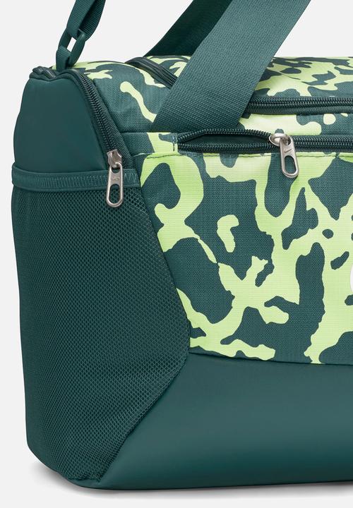 Nike - Brasilia duffle bag - deep jungle / lite lemon twist / white