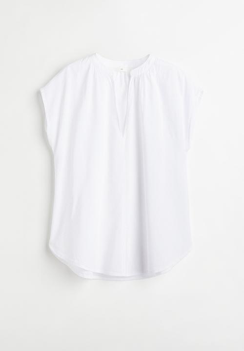 H&M - V-neck blouse - white