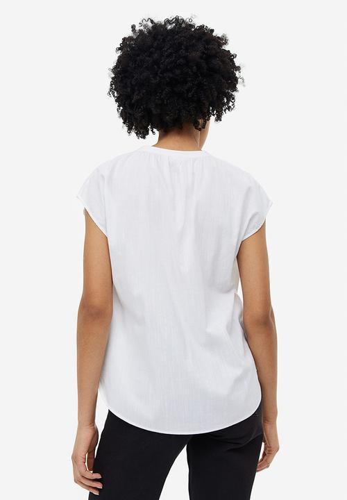 H&M - V-neck blouse - white