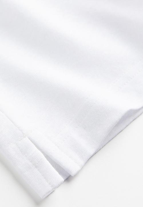 H&M - Relaxed fit linen-blend T-shirt - white