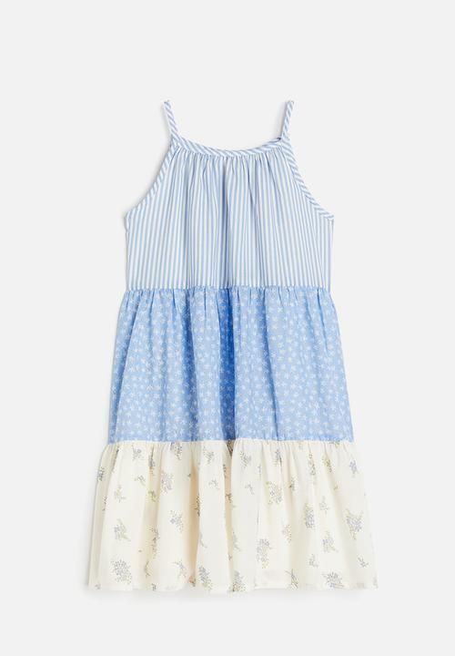 H&M - Sleeveless dress - light blue patterned