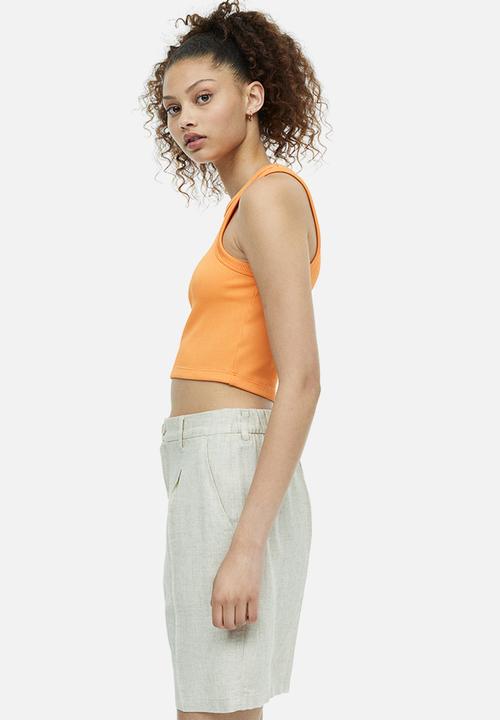 H&M - Cropped vest top - orange