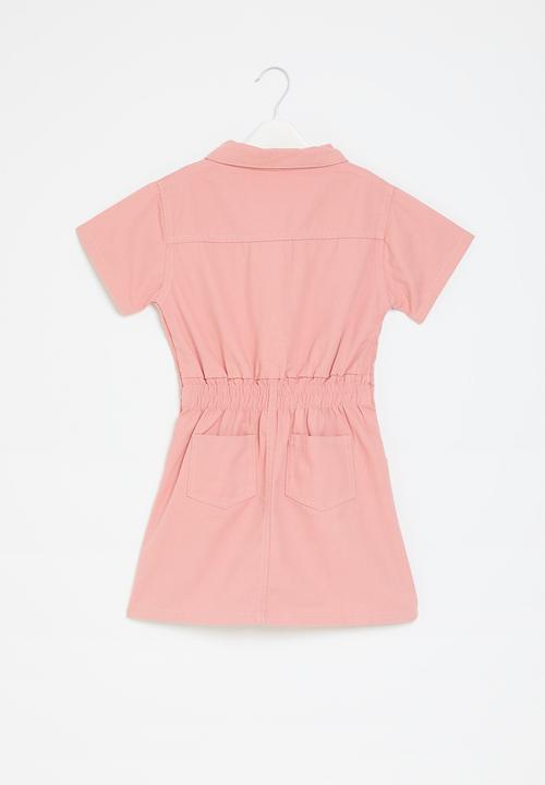 Pop Candy - Girls collared dress - pink