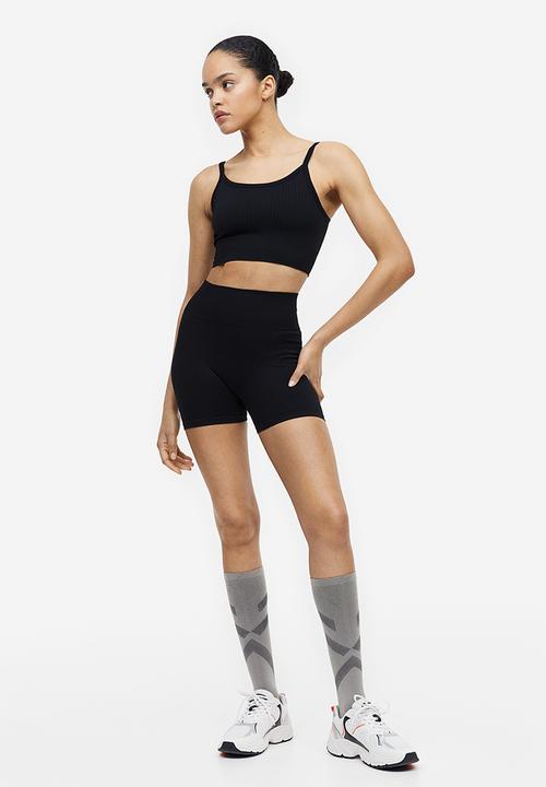 H&M - Drymove™ seamless hotpants - black