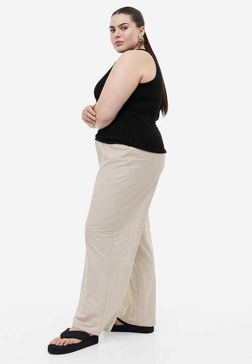 H&M - Pull-on jersey trousers - beige