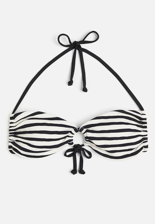 H&M - Padded bikini top - multi,white