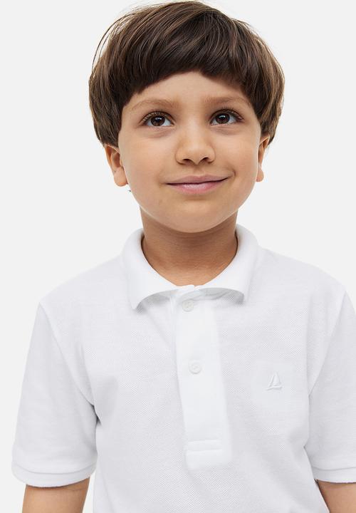H&M - Cotton piqué polo shirt - white