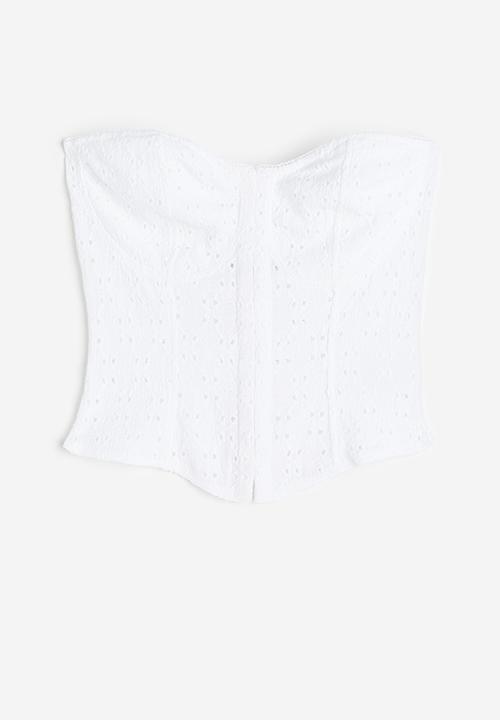 H&M - Corset top - white