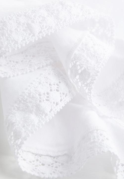 H&M - Flutter-sleeve jersey top - white