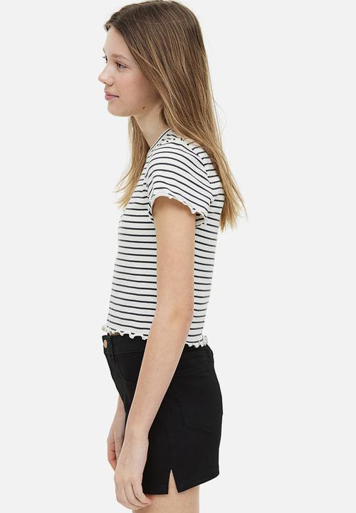 H&M - 2-Pack denim shorts - black & light denim blue