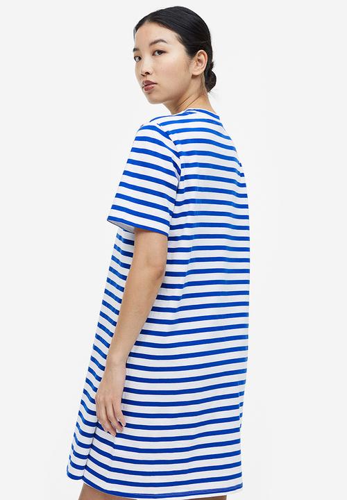 H&M - Mama t-shirt nursing dress - blue