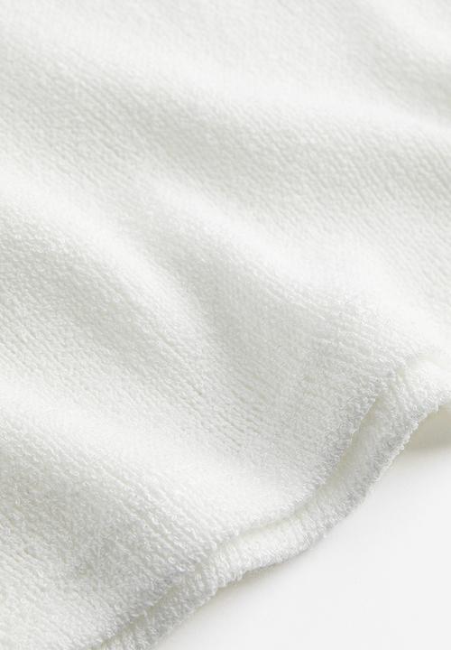 H&M - Tie-detail knitted dress - white